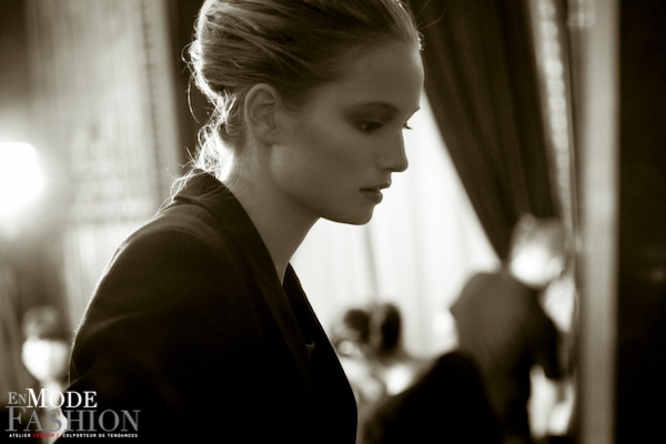 Les coulisses du défilé Lie Sang Bong - Fashion Week Paris