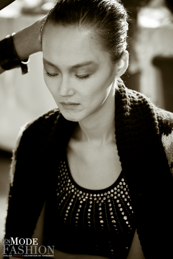 Les coulisses du défilé Lie Sang Bong - Fashion Week Paris