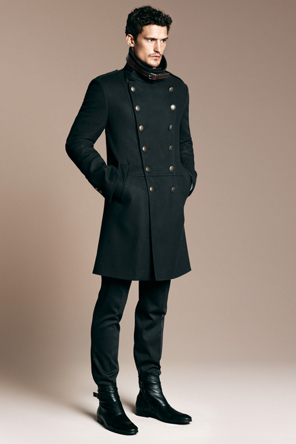 manteau officier homme zara