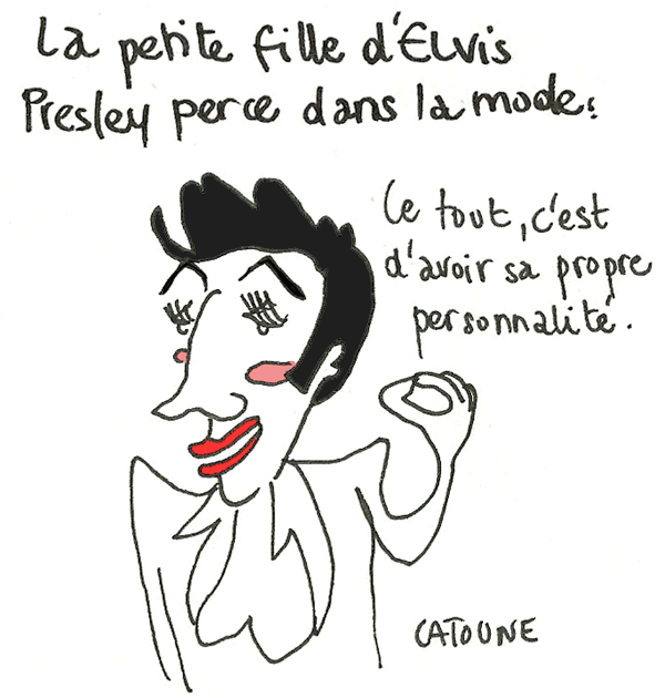 © Catoune - La petite fille d'Elvis se lance dans la mode