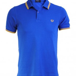 Fred Perry - Polo Slimfit bleu regal