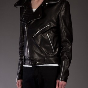 JUUN.J blouson en cuir noir Perfecto