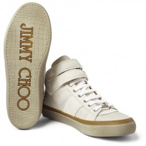 Jimmy Choo Motcombe Snakeskin-Effect Sneakers