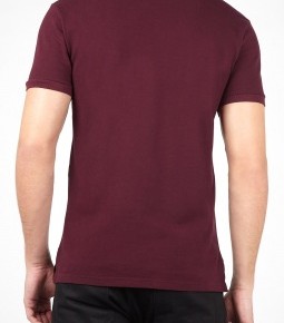 Marc by Marc Jacobs Burgundy Gold Mj Logo Polo-2