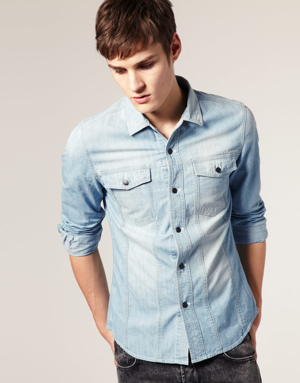 ASOS - Chemise en jeans