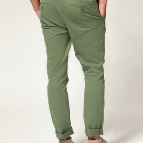 ASOS - Pantalon chino slim vert