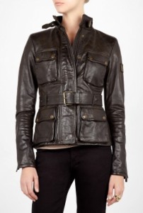 Belstaff Triumph Leather Belted Jacket