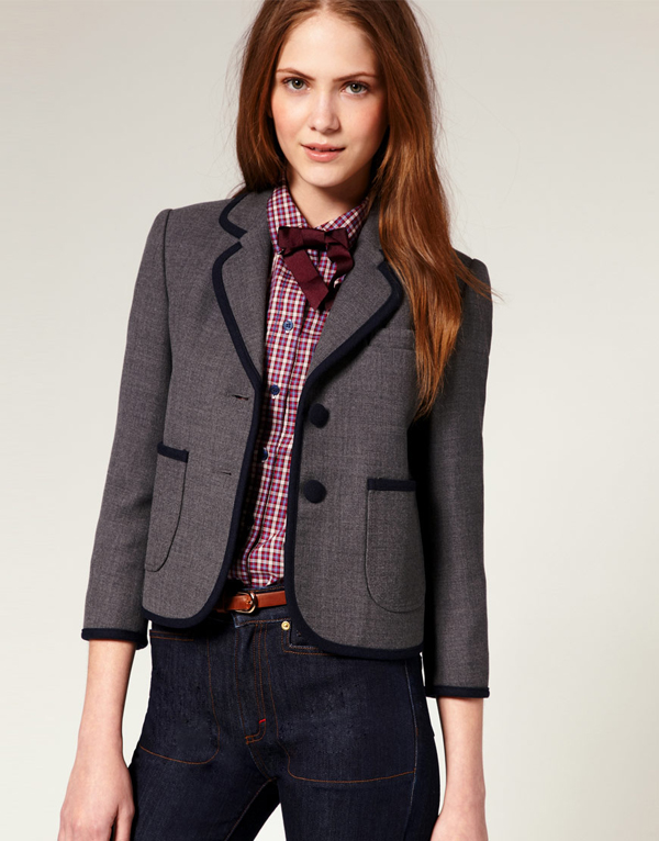 Boutique By Jaeger - Blazer d'écolier court