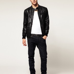 Selected - Alex - Veste en cuir