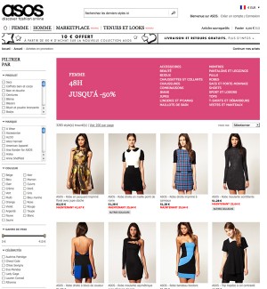 Soldes ASOS hiver 2011 mode femme