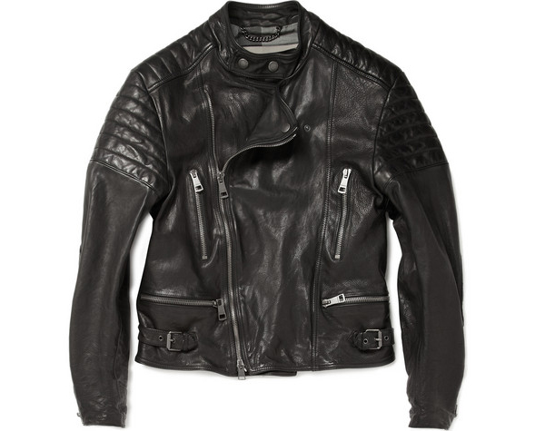 Burberry Brit Lindbergh Leather Biker Jacket