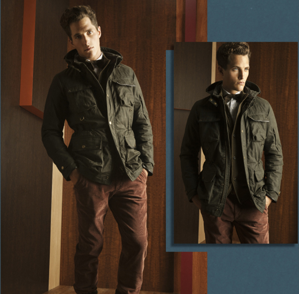 parka massimo dutti homme