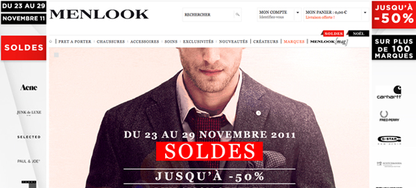 Menlook soldes flottants 