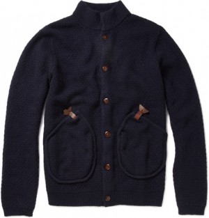 Folk Bobby Textured Wool-Blend Cardigan