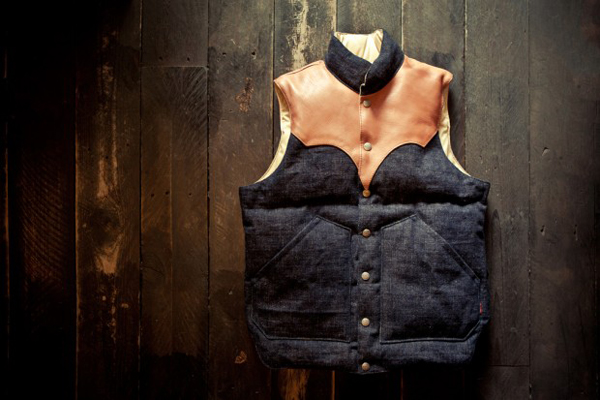 Samurai Jeans - Samurai denim down vest