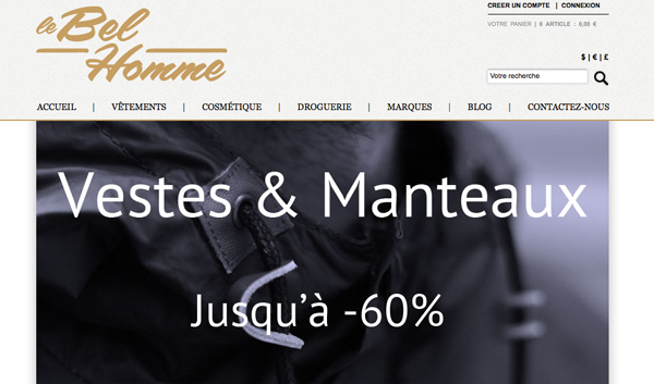 soldes hiver 2012 le bel homme