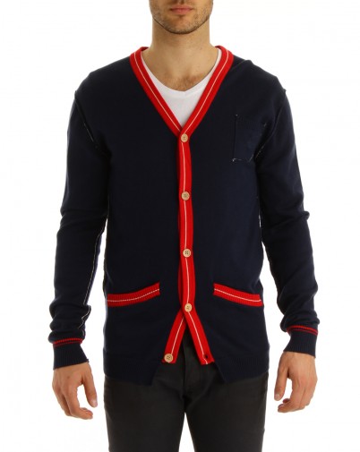 MENLOOK - Junk de luxe - cardigan bleu marine