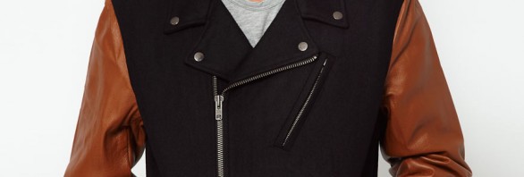 WESC - Blouson motard en cuir