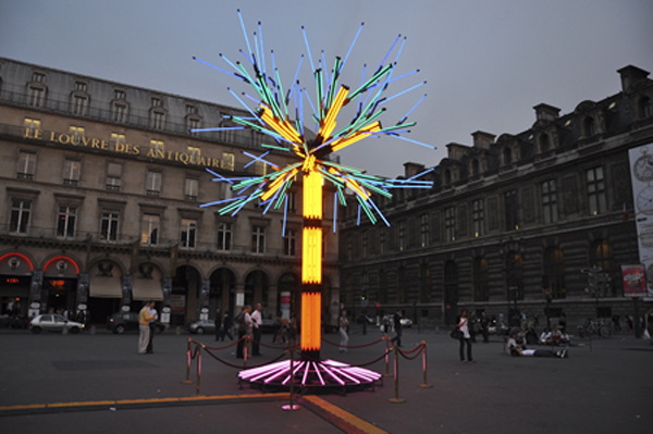 Paris, Place du Palais Royal -  Vers 22h