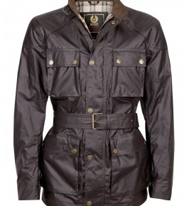 Belstaff - Darkest Brown Waxed Cotton Roadmaster Jacket