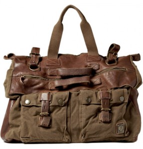 Belstaff Canvas and Leather Holdall Bag