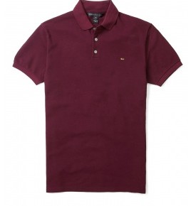Marc by Marc Jacobs Burgundy Gold Mj Logo Polo-1