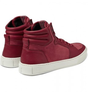 Yves Saint Laurent Suede and Leather High Top Sneaker