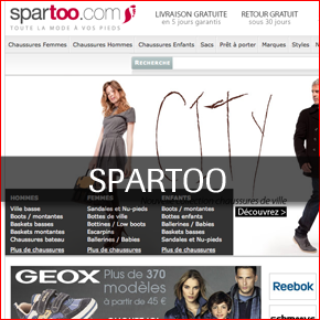 SPARTOO : code promo Spartoo et bon de rÃ©duction exclusif